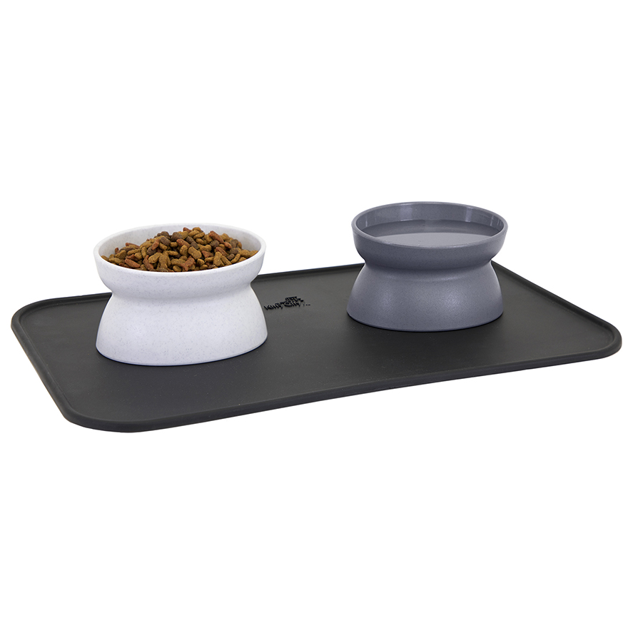 Cat Bowls & Placemat Combo